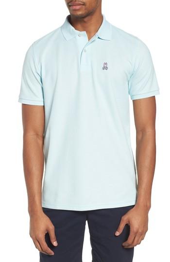 Men's Psycho Bunny Classic Pique Polo (l) - Blue
