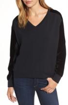 Women's Velvet By Graham & Spencer Fleece & Velvet V-neck Top