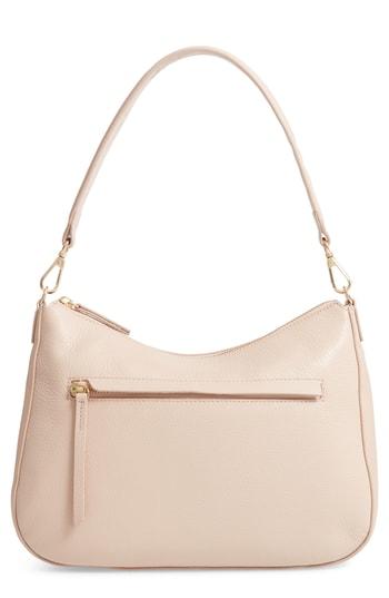 Nordstrom Finn Convertible Leather Hobo - Pink