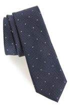 Men's Calibrate Houndstooth Dot Silk Tie, Size - Blue