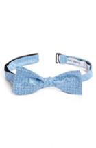 Men's Calibrate Forget Me Not Medallion Silk Bow Tie, Size - Green