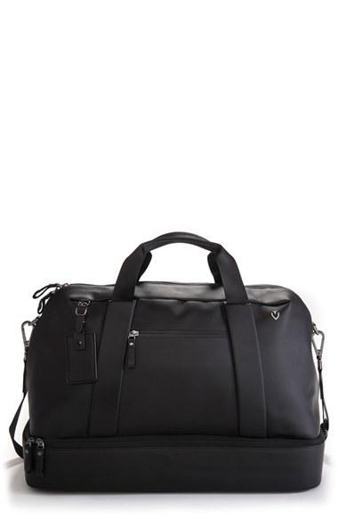 Men's Vessel Signature Large Boston Duffel Bag - Black