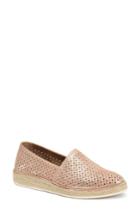Women's Trask Paige Perforated Flat M - Pink