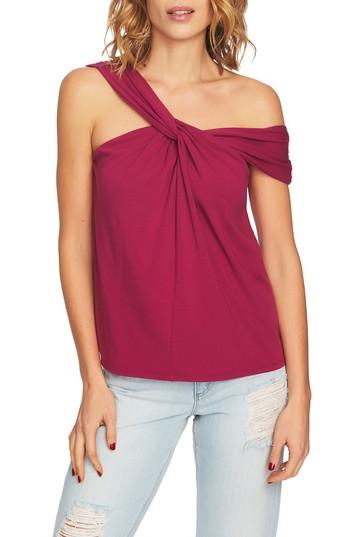 Women's 1.state Twist Front One-shoulder Top, Size - Pink