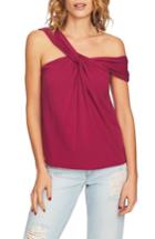 Women's 1.state Twist Front One-shoulder Top, Size - Pink