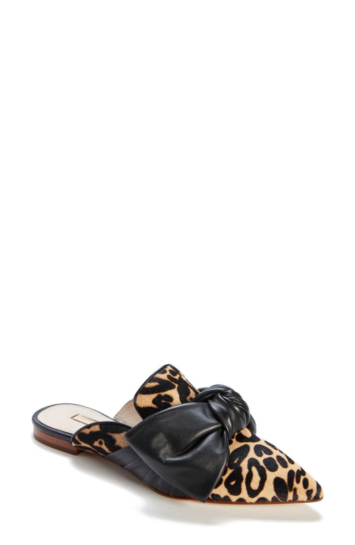 Women's Louise Et Cie Cela Genuine Calf Hair Bow Mule M - Brown