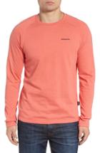 Men's Patagonia P-6 Logo Slim Fit Lightweight Sweatshirt - Pink