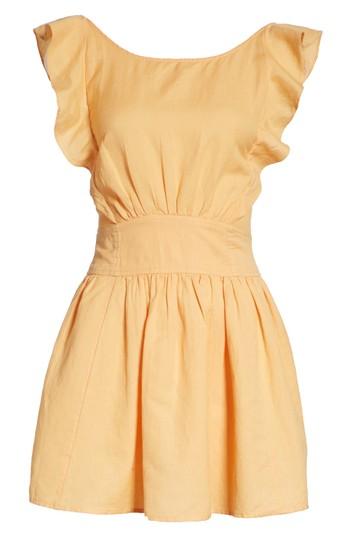Women's Free People Erin Minidress - Yellow