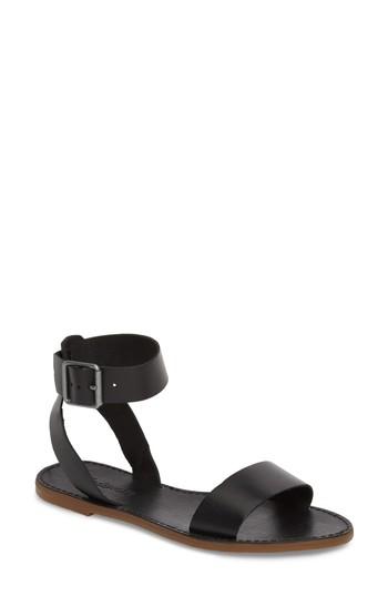 Women's Madewell The Boardwalk Ankle Strap Sandal M - Black