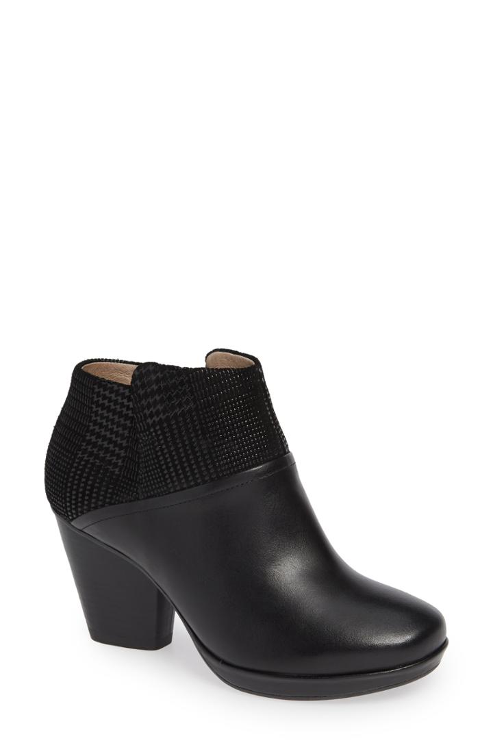 Women's Dansko Miley Burnished Leather Bootie .5-10us / 40eu M - Black