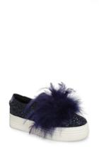 Women's Here/now Mia Feather Slip-on Sneaker M - Blue