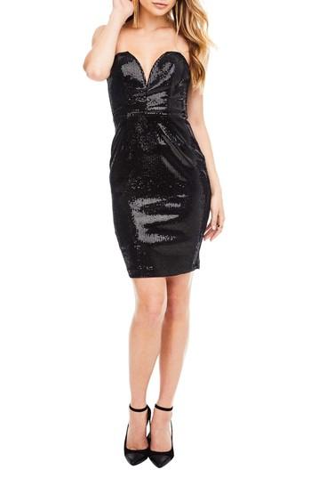 Women's Astr The Label Rizzo Sequin Strapless Dress