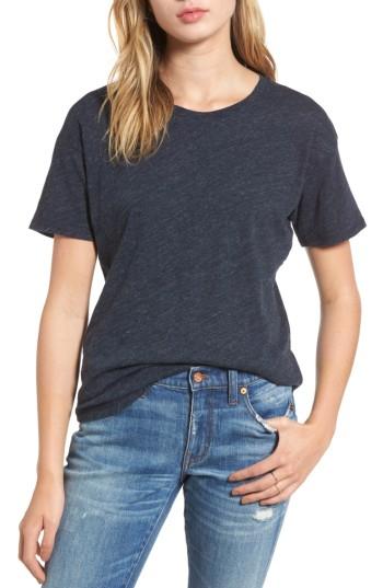 Women's Madewell 'whisper' Cotton Crewneck Tee - Blue