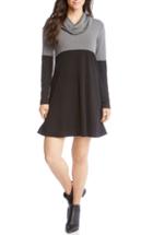 Women's Karen Kane Cowl Neck Colorblock Dress - Black