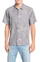 Men's Kahala Apana Classic Fit Jacquard Sport Shirt - Grey