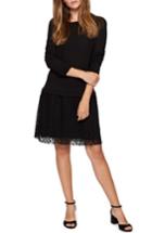 Women's Sanctuary Sophie Lace Skirt Sweater Dress - Black