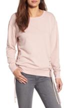 Women's Caslon Side Tie Sweatshirt, Size - Pink