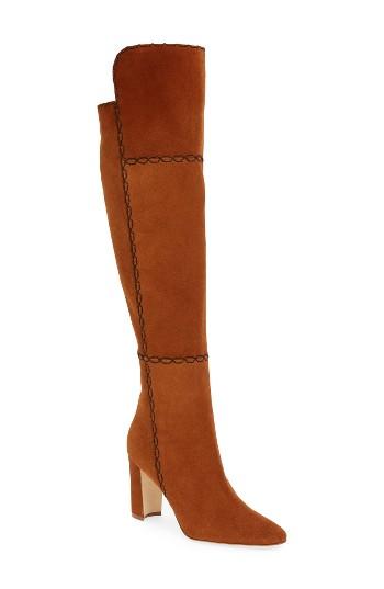 Women's Manolo Blahnik Rubiohi Over The Knee Boot .5us / 36.5eu - Brown