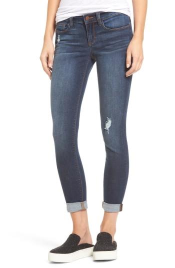 Women's Sp Black Roll Cuff Skinny Jeans - Blue