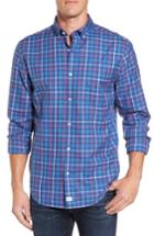 Men's Vineyard Vines Classic Fit Murray Jade Cove Check Sport Shirt, Size - Blue