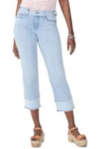 Women's Nydj Jenna Straight Leg Reverse Fray Ankle Jeans - Blue