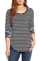 Women's Halogen Long Sleeve Knit Tunic - Black