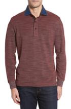 Men's Thaddeus Patton Space Dyed Long Sleeve Polo - Red