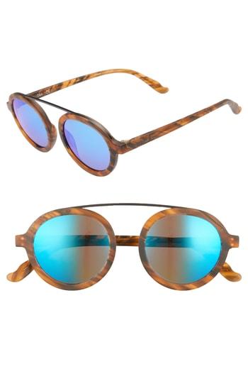 Women's Maho Virgin Gorda 45mm Polarized Aviator Sunglasses - Whisky Tortoise