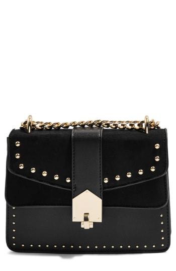 Topshop Shelby Stud Crossbody Bag - Black