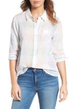 Women's Rails Charli Linen Blend Shirt - White