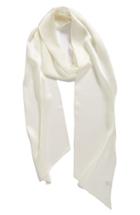 Women's Echo Love Silk Skinny Scarf, Size - Ivory