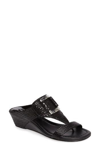 Women's Donald J Pliner Daun Wedge Sandal M - Black