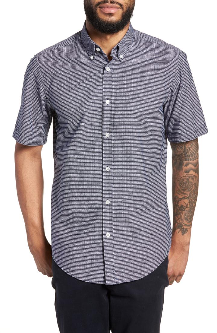 Men's Boss Lodi Slim Fit Stripe Sport Shirt