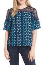 Women's Draper James Meadow Vines Lace Top - Blue