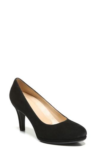 Women's Naturalizer 'michelle' Almond Toe Pump Ww - Black