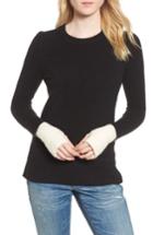 Women's Madewell Fremont Colorblock Pullover Sweater, Size - Black