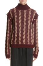 Women's Marc Jacobs Cable Knit Turtleneck Sweater