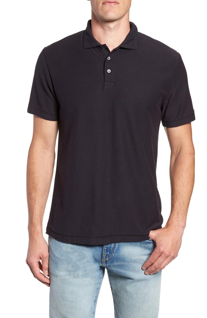 Men's French Connection Solid Polo, Size - Blue