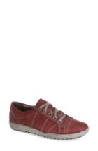 Women's Josef Seibel 'dany 05' Leather Sneaker -5.5us / 36eu - Burgundy