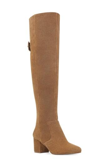 Women's Nine West Queddy Over The Knee Boot .5 M - Brown