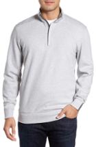 Men's Bobby Jones 'new Leaderboard' Quarter Zip Pullover, Size - Grey