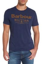 Men's Barbour Cove Slim Fit Logo Graphic T-shirt, Size - Blue