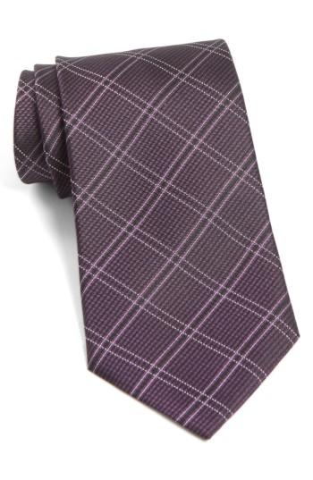 Men's John Varvatos Star Usa Plaid Silk Tie, Size - Blue
