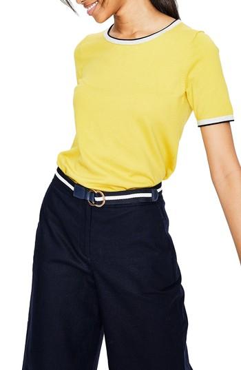 Women's Boden Favourite Knit Top - Yellow