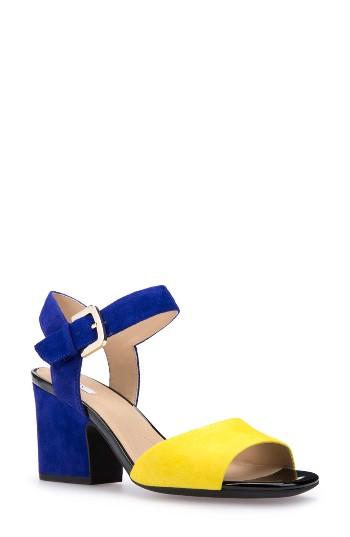 Women's Geox Marilyse Ankle Strap Sandal Us / 35eu - Purple