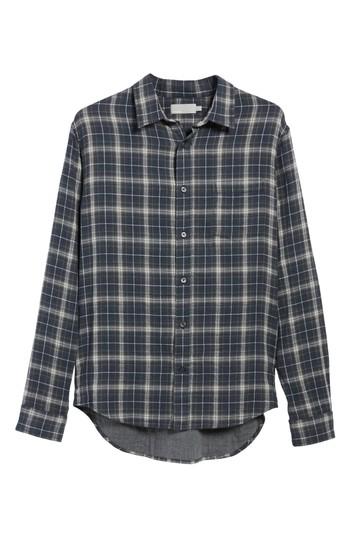Men's Vince Plaid Double Face Sport Shirt - Blue