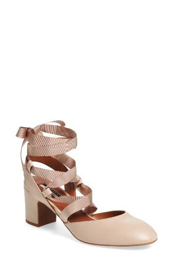 Women's Topshop Jostle Wraparound Ballet Pump .5us / 40eu - Beige