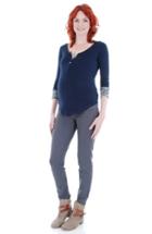 Women's Everly Grey 'meredith' Henley Maternity Top
