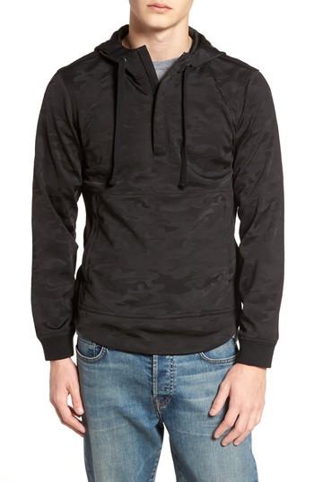 Men's Tunellus Half-zip Hoodie, Size - Black