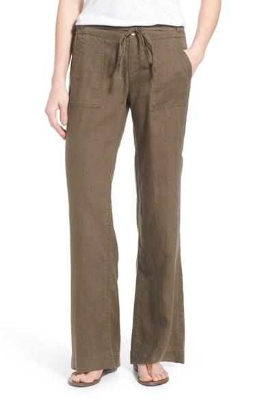 Women's Kut From The Kloth 'garyson' Wide Leg Linen Pants